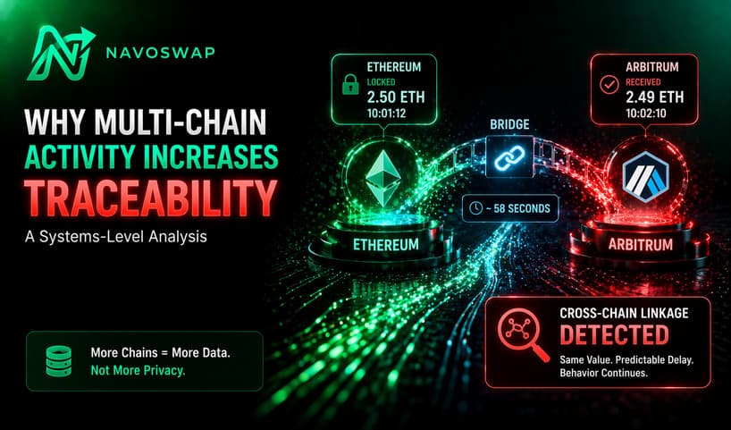 Why Multi-Chain Activity Increases Traceability: A Systems-Level Analysis